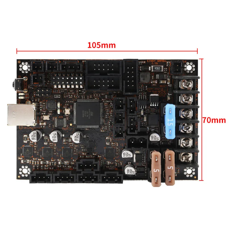 Suitable for Reprap Prusa I3 MK3/3S Einsy Rambo1.1B TMC2130 SPI 3D Printing Motherboard
Suitable for Reprap Prusa I3 MK3/3S Einsy Rambo1.1B TMC2130 SPI 3D Printing Motherboard
