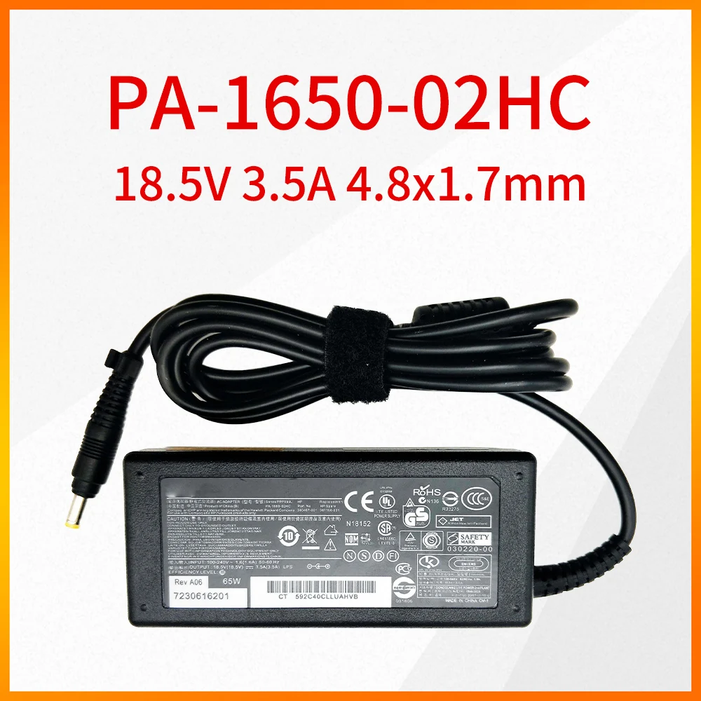 Original PA-1650-02HC 18.5V 3.5A Power Adapter for HP hp500 hp510 CQ515 6520s V1000 V2000 380467-001 381090-001
Original PA-1650-02HC 18.5V 3.5A Power Adapter for HP hp500 hp510 CQ515 6520s V1000 V2000 380467-001 381090-001