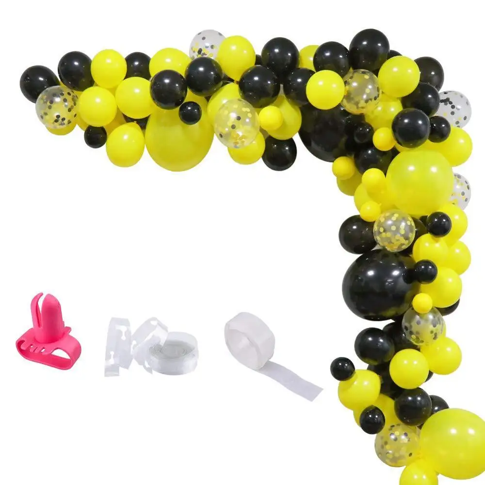 Black Yellow Theme 104pcs 5 /12 /18 inch Latex Balloon Set Baby Birthday Thanksgiving Day Party Decoration Kids Toy Favor
Black Yellow Theme 104pcs 5 /12 /18 inch Latex Balloon Set Baby Birthday Thanksgiving Day Party Decoration Kids Toy Favor