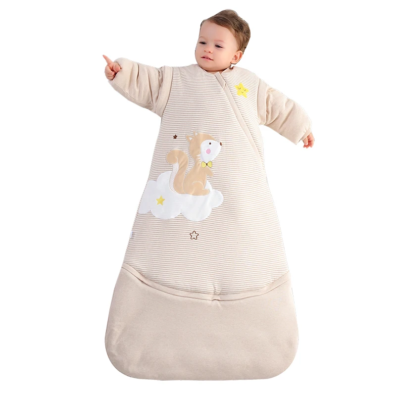 Детский спальный мешок детский с отстегивающимся рукавом Многофункциональный
