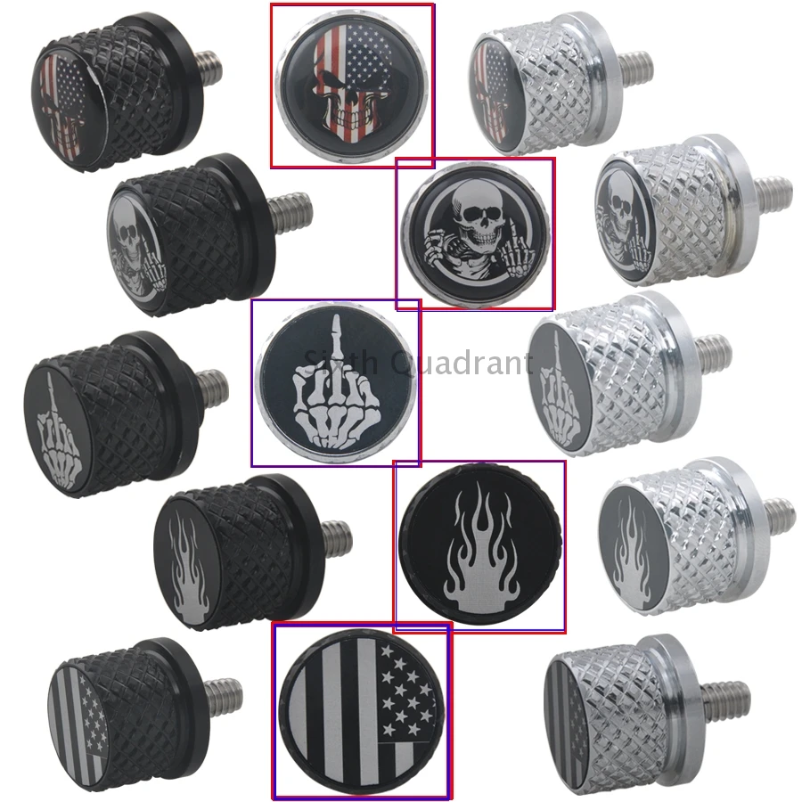 Black Chrome Aluminum Rear Fender Passenger Seat Bolt Tab Screw Nut Knob Cover For Harley Davidson Touring Sportster Universal
Black Chrome Aluminum Rear Fender Passenger Seat Bolt Tab Screw Nut Knob Cover For Harley Davidson Touring Sportster Universal