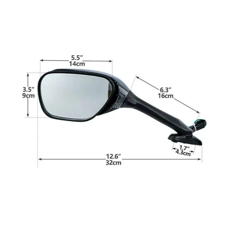 Motorcycle Motor Turn Signal Rear View Mirrors For Suzuki GSXR600 GSX-R 750 2006-2015 GSXR1000 2005-2015