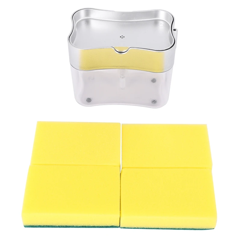 Мыльный диспенсер для посуды для кухни, дозатор мыла с держателем губки, дозатор мыла для рук, дозатор насоса для мыла, держатель губки
Мыльный диспенсер для посуды для кухни, дозатор мыла с держателем губки, дозатор мыла для рук, дозатор насоса для мыла, держатель губки