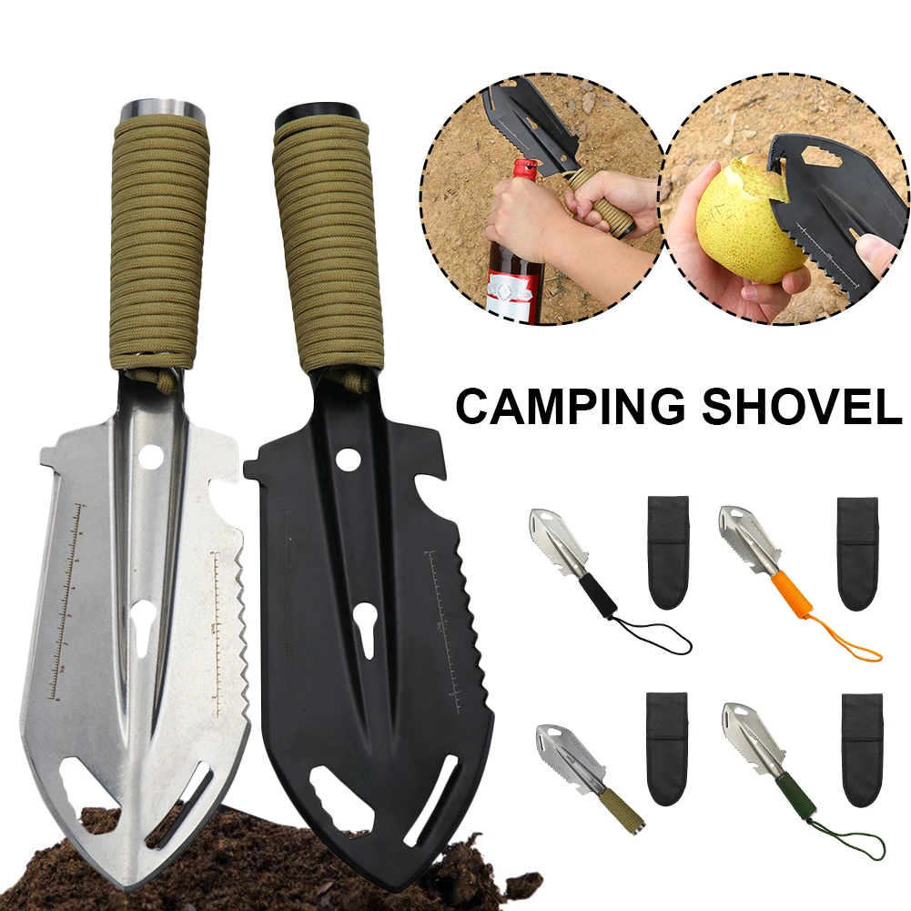 Outdoor Multi-purpose Camping Shovel Stainless Steel Hand Shovel With Saw Hex Wrench Screwdriver Hiking Camping Security Tools
Outdoor Multi-purpose Camping Shovel Stainless Steel Hand Shovel With Saw Hex Wrench Screwdriver Hiking Camping Security Tools