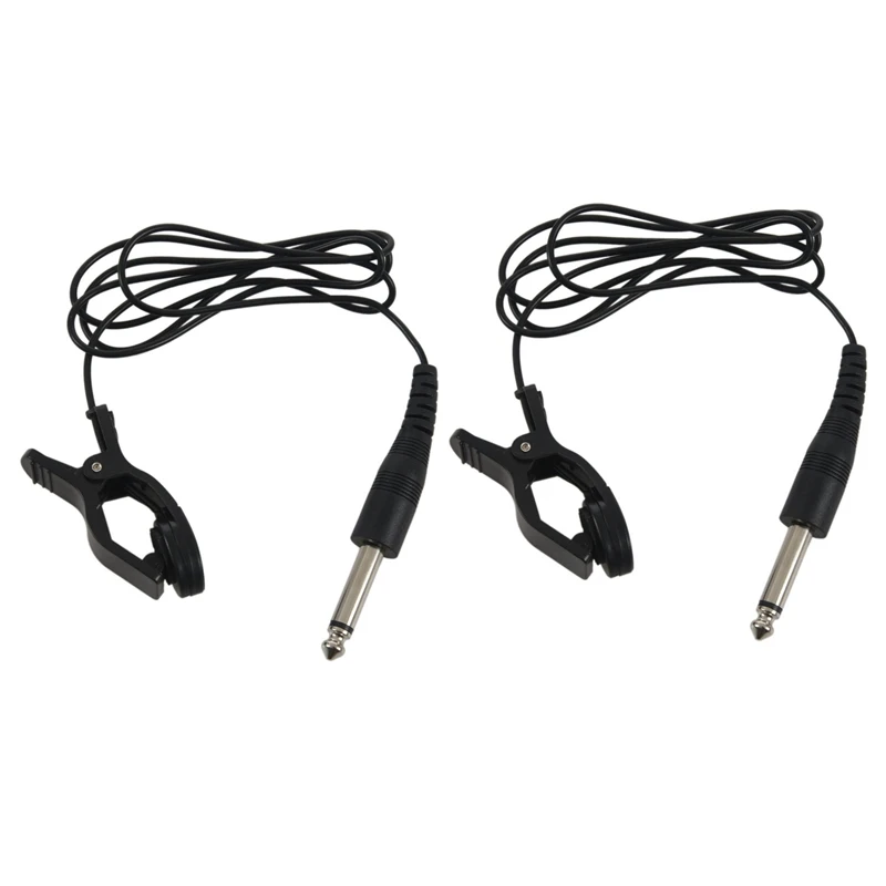 2X Black Universal Guitar Acoustic Clip on Pickup Piezo Contact Microphone 
2X Black Universal Guitar Acoustic Clip on Pickup Piezo Contact Microphone
