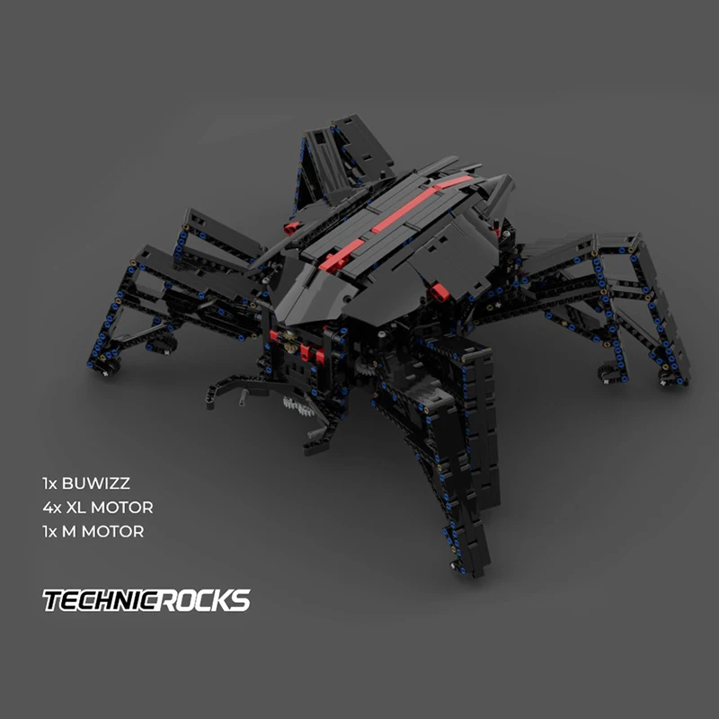 MOC - Spider 8-Legged - Walking Robot Fit Lepining Model Building Blocks Bricks Diy Toys Kid Christmas
MOC - Spider 8-Legged - Walking Robot Fit Lepining Model Building Blocks Bricks Diy Toys Kid Christmas