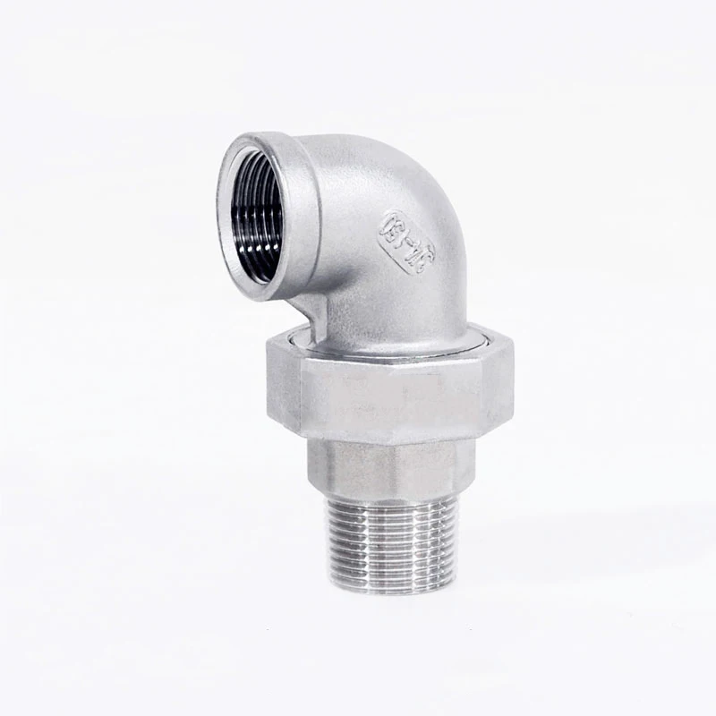 1/2" 3/4" 1" 1-1/4" 1-1/2" BSP Male To Female Thread 304 Stainless Steel 90 Degree Elbow Union Pipe Fitting Connector
1/2" 3/4" 1" 1-1/4" 1-1/2" BSP Male To Female Thread 304 Stainless Steel 90 Degree Elbow Union Pipe Fitting Connector