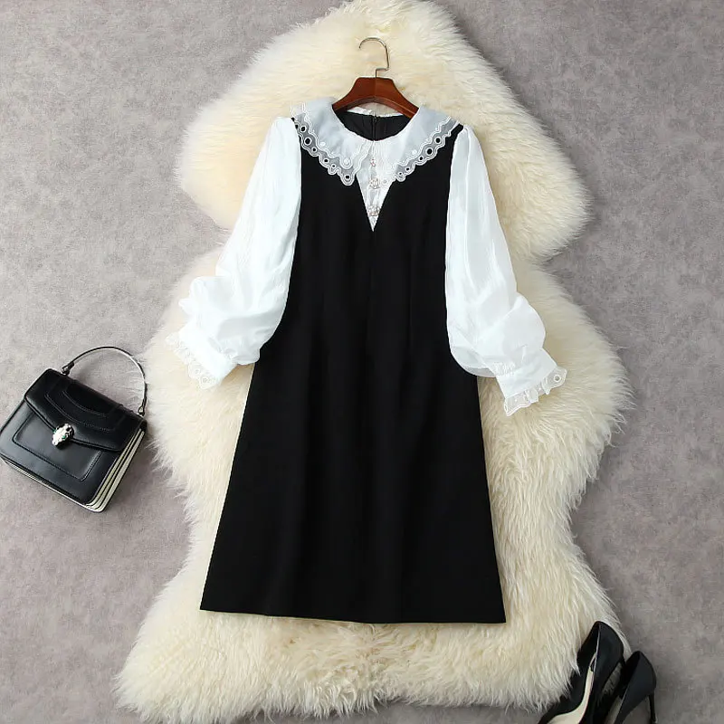 Spring Dress For Women 2022 New Organza Embroidered Peter Pan Collar Lantern Sleeves Slimming A-Line French Style Short Dress
Spring Dress For Women 2022 New Organza Embroidered Peter Pan Collar Lantern Sleeves Slimming A-Line French Style Short Dress