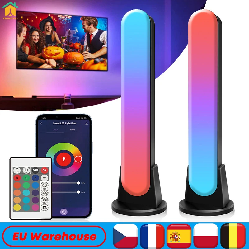WiFi Smart LED Light RGB Music Bluetooth Ambient Light Computer Pickup Desk Lamp Game TV Room Decoration Night Light Home Decor
WiFi Smart LED Light RGB Music Bluetooth Ambient Light Computer Pickup Desk Lamp Game TV Room Decoration Night Light Home Decor
