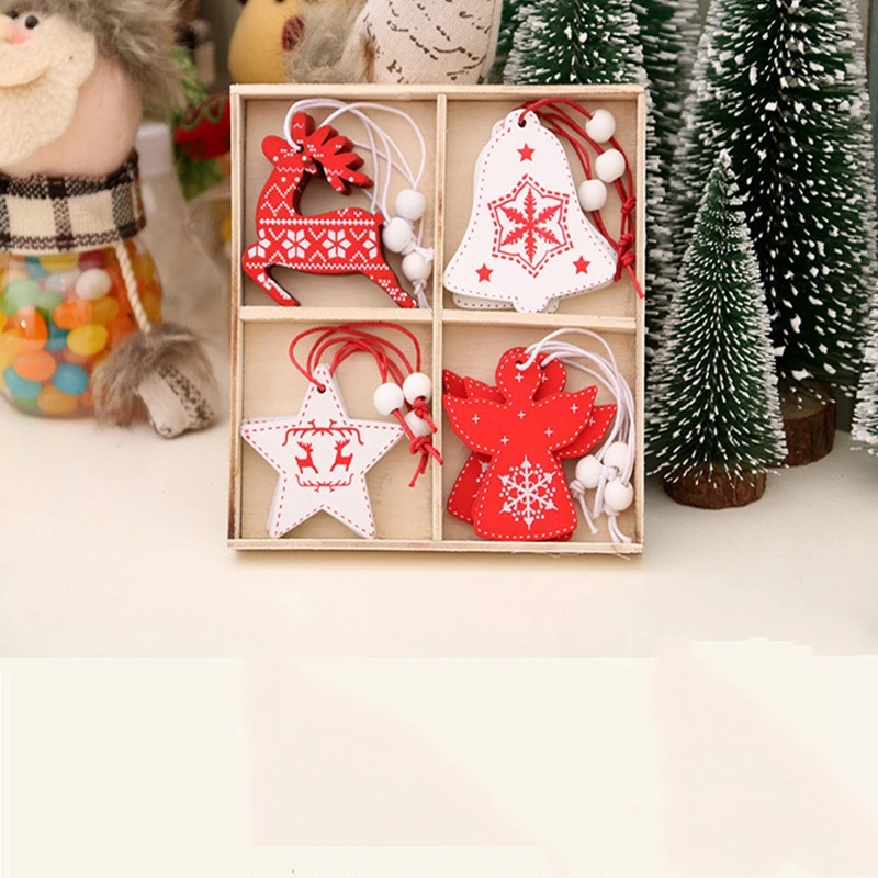 12Pcs Creative Wooden Christmas Pendants Ornaments for Xmas Tree Hanging Party Decoration
12Pcs Creative Wooden Christmas Pendants Ornaments for Xmas Tree Hanging Party Decoration