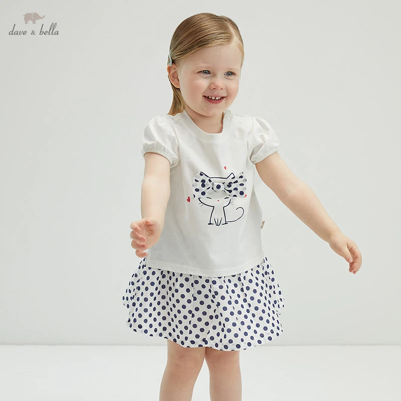 DBM17842 dave bella summer baby girls cute cartoon dots clothing sets kids fashion short sleeve sets children 2 pcs suit 
DBM17842 dave bella summer baby girls cute cartoon dots clothing sets kids fashion short sleeve sets children 2 pcs suit