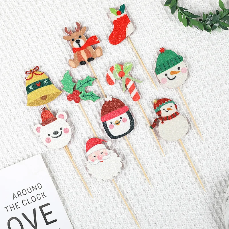 5Pcs/lot Christmas Party Cake Decoration Baby Shower Xmas Cupcake Supplies Kids Merry Christmas Cake Toppers Plugin Baking Decor
5Pcs/lot Christmas Party Cake Decoration Baby Shower Xmas Cupcake Supplies Kids Merry Christmas Cake Toppers Plugin Baking Decor