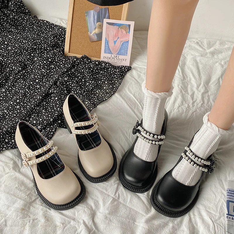 pearl beige Women Shoes Japanese Style Lolita Shoes Women Vintage Soft High Heel Platform shoes College Student Mary Jane shoes
pearl beige Women Shoes Japanese Style Lolita Shoes Women Vintage Soft High Heel Platform shoes College Student Mary Jane shoes