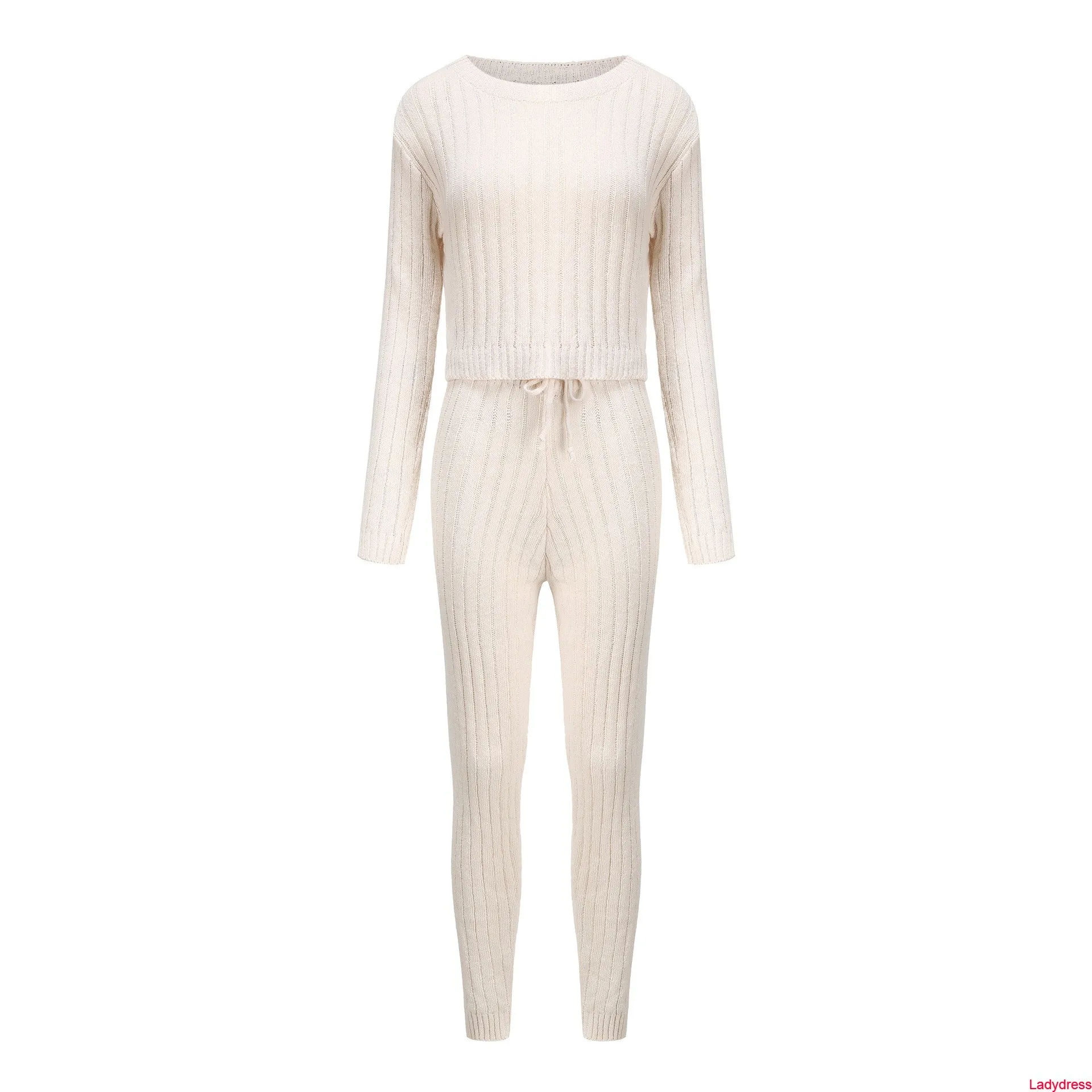 2020 new Women Sweater 2 Piece Sets Casual O Neck Long Sleeve Backless Crop Top Lace Up High Waist Long Pants Autumn Slim Tracks
2020 new Women Sweater 2 Piece Sets Casual O Neck Long Sleeve Backless Crop Top Lace Up High Waist Long Pants Autumn Slim Tracks