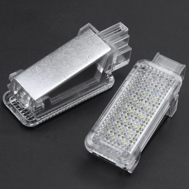 3 Pcs Car Accessories: 2 Pcs Car Led Courtesy Door Projector Light & 1 Pcs Car Rear View Camera Parking Reverse Camera