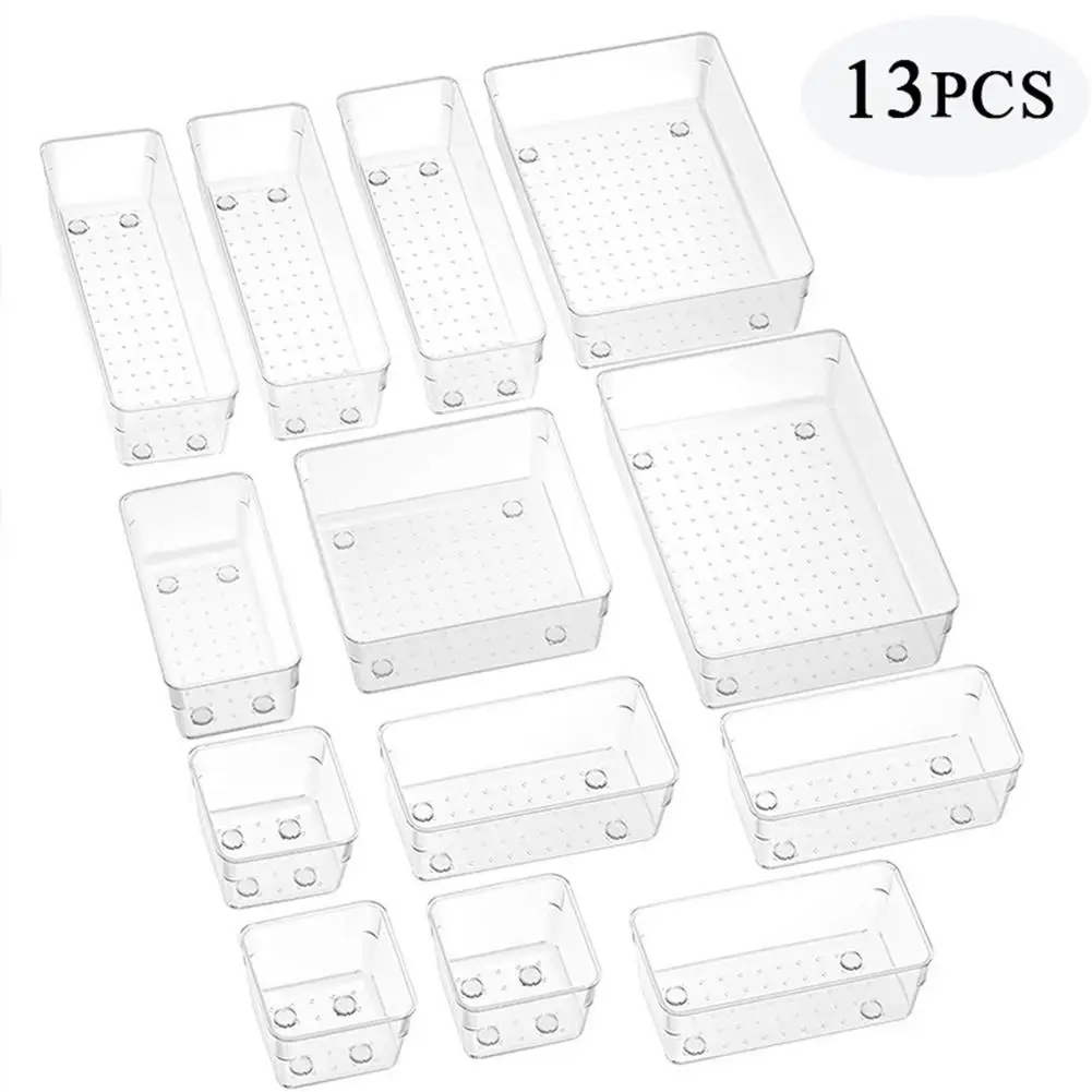 13PC Makeup Storage Box Transparent With Ventilation Hole Drawer Dressing Table Desk Makeup Separation Cosmetics Storage Case
13PC Makeup Storage Box Transparent With Ventilation Hole Drawer Dressing Table Desk Makeup Separation Cosmetics Storage Case