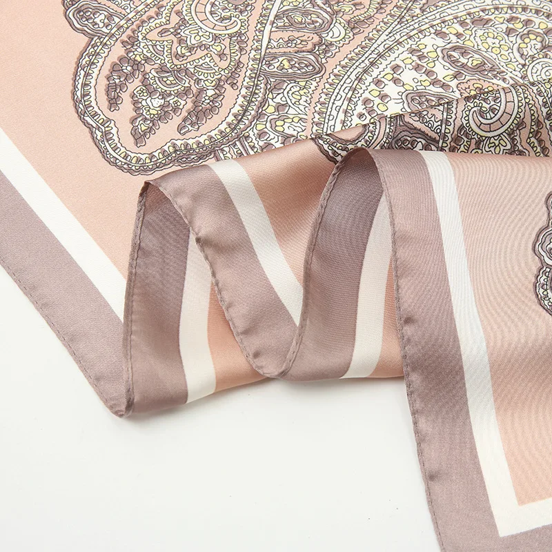New 2021 Women Square Silk Scarf Lady Shawls Wraps Headband Foulard Print Office Small Neck Scarves Kerchief Bandana Pashmina 
New 2021 Women Square Silk Scarf Lady Shawls Wraps Headband Foulard Print Office Small Neck Scarves Kerchief Bandana Pashmina