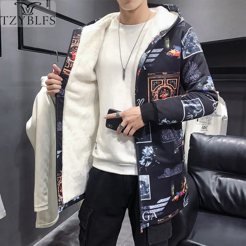 2020 mid-length Korean version of the trend handsome autumn and winter plus velvet plus thick casual hooded clothing
2020 mid-length Korean version of the trend handsome autumn and winter plus velvet plus thick casual hooded clothing