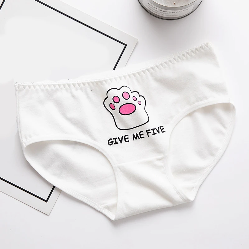 Girls Soft Mid Waist Briefs Breathable Cute Underpants Women Panties Cotton Lovely Cartoon Printed Cute Cats Ladies Underwear
Girls Soft Mid Waist Briefs Breathable Cute Underpants Women Panties Cotton Lovely Cartoon Printed Cute Cats Ladies Underwear