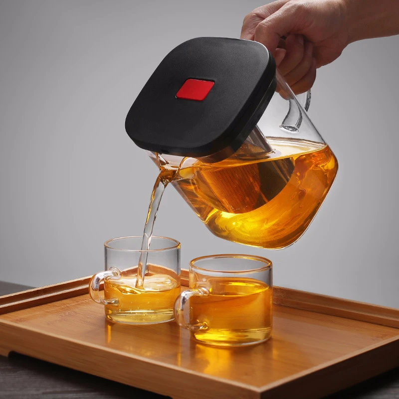YMEEI Transparent Glass Teapot Heat Resistant Square Glass Teapot With Tea Infuser Strainer Puer Oolong Tea Kettle Office Cup
YMEEI Transparent Glass Teapot Heat Resistant Square Glass Teapot With Tea Infuser Strainer Puer Oolong Tea Kettle Office Cup