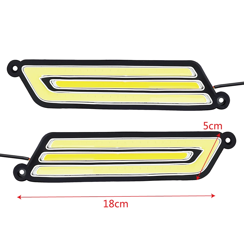 1 Pair Flexible Super Bright Daytime Running Light LED Car DRL COB Turn Signal Lamps Reversing Light
1 Pair Flexible Super Bright Daytime Running Light LED Car DRL COB Turn Signal Lamps Reversing Light