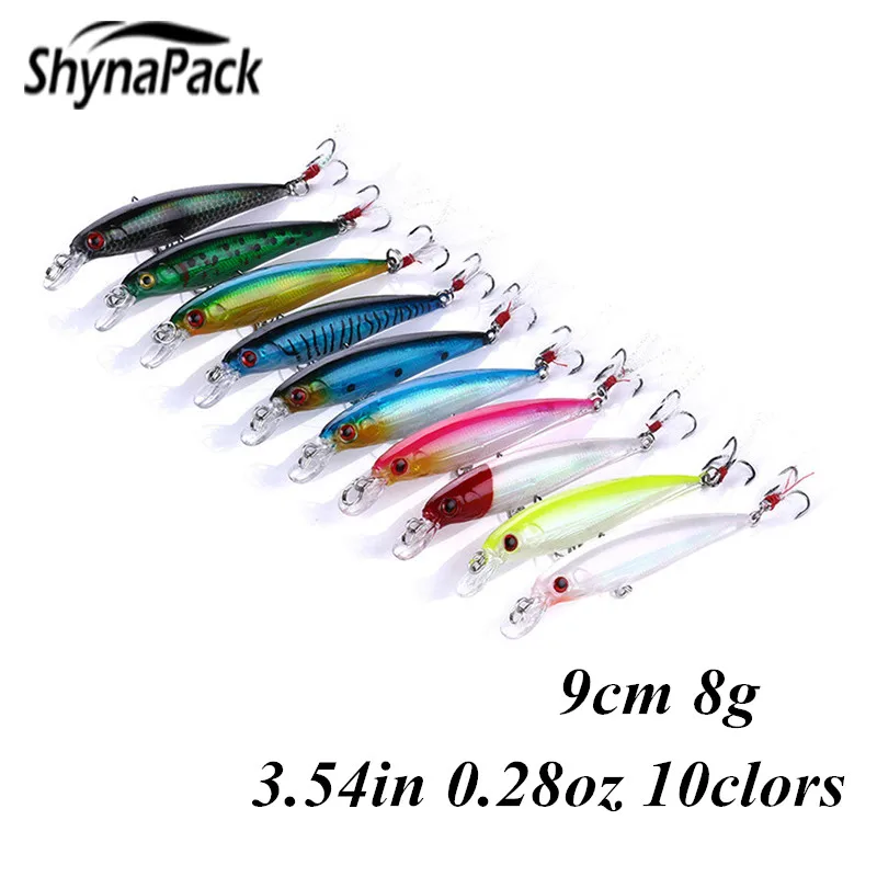 1PCS 9cm 8g 3D Eyes Plastic Minnow Wobblers Pike Fishing Lure Artificial Bait Hard Swimbait Crankbaits Fishing Tackle Lures
1PCS 9cm 8g 3D Eyes Plastic Minnow Wobblers Pike Fishing Lure Artificial Bait Hard Swimbait Crankbaits Fishing Tackle Lures