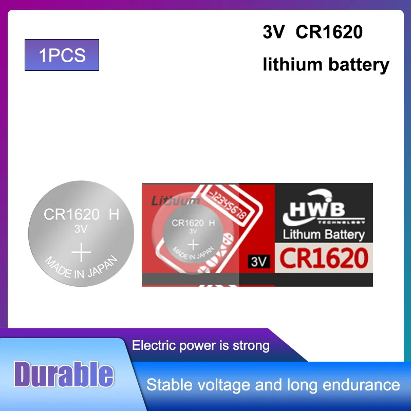 Hot sale 1pcs For Eaxell cr1620 cr 1620 3v button battery coin battery ECR1620 DL1620 5009LC KCR1620 BR1620 LM1620
Hot sale 1pcs For Eaxell cr1620 cr 1620 3v button battery coin battery ECR1620 DL1620 5009LC KCR1620 BR1620 LM1620