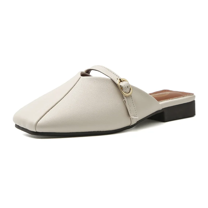 Fashion Simple Closed-Toe Slippers Summer 2020 New Half Slippers Women Wear Thick Heel Muller Women's Slippers
Fashion Simple Closed-Toe Slippers Summer 2020 New Half Slippers Women Wear Thick Heel Muller Women's Slippers