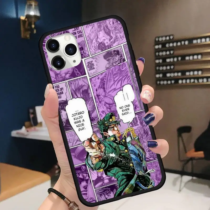 JOJO BIZARR ADVENTUR anime Phone Case for iPhone 11 12 pro XS MAX 8 7 6 6S Plus X 5S SE 2020 XR Soft silicone funda shell cover
JOJO BIZARR ADVENTUR anime Phone Case for iPhone 11 12 pro XS MAX 8 7 6 6S Plus X 5S SE 2020 XR Soft silicone funda shell cover