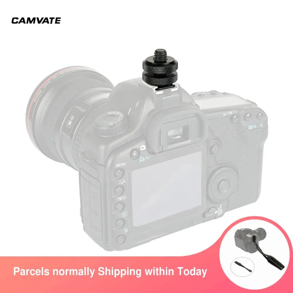 CAMVATE Hot Shoe Mount Adapter With 3/8"-16 Male Thread For Microphone, GPS, Camera, Monitor,Flashlight,LCD Light Connecting New
CAMVATE Hot Shoe Mount Adapter With 3/8"-16 Male Thread For Microphone, GPS, Camera, Monitor,Flashlight,LCD Light Connecting New