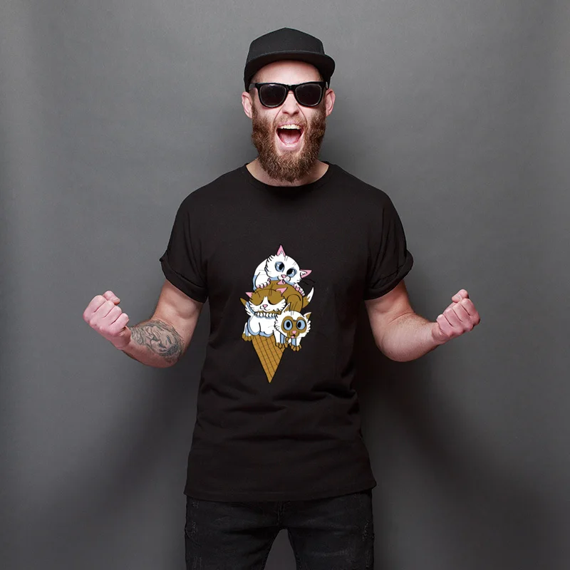 Kitten Cone Crazy Cotton Tees Funky Men's T Shirt High Quality Graphic TShirt Boyfriend Gift
Kitten Cone Crazy Cotton Tees Funky Men's T Shirt High Quality Graphic TShirt Boyfriend Gift
