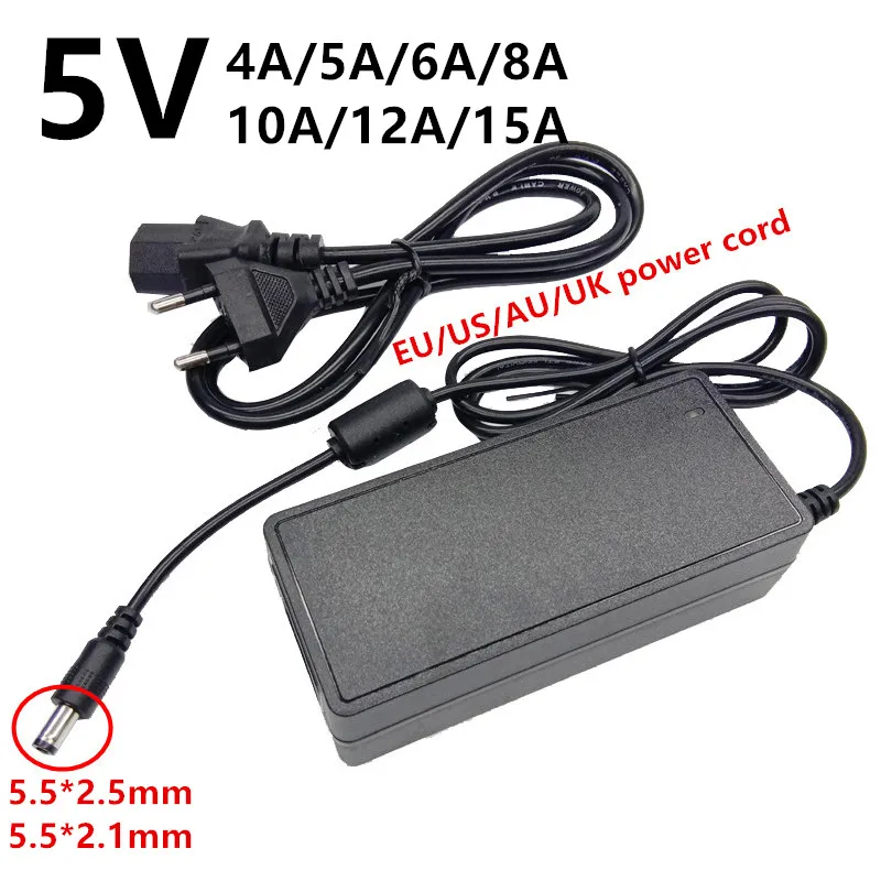

5V 5 Volt Universal AC to DC Led Power Adapter Supply 220v to 5 V 4A 5A 6A 8A 10A 12A 15A Adaptador Adaptor Switching
