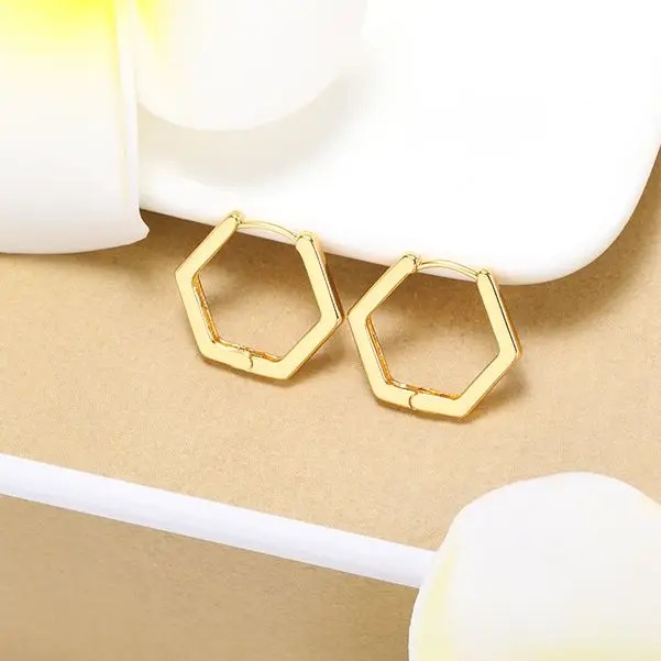 Fashion Women Small Geometry Soop Earrings For Women Simple Hexagon Stainless Steel Earrings Vintage Hoops Ear Rings Wholesale
Fashion Women Small Geometry Soop Earrings For Women Simple Hexagon Stainless Steel Earrings Vintage Hoops Ear Rings Wholesale