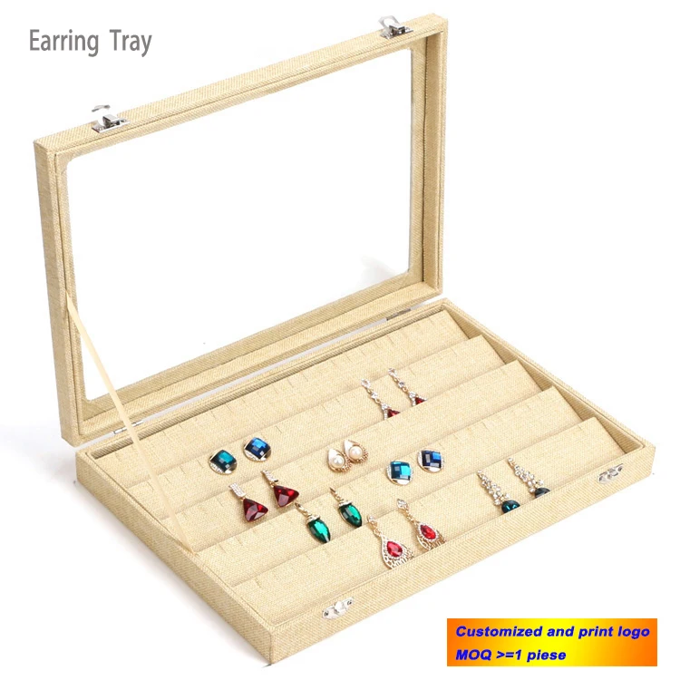 Superior Linen Jewelry Display Tray Earring Holder Pendant Storage Boxes Necklace Showcase Ring Organizer Bracelet Case Plate
Superior Linen Jewelry Display Tray Earring Holder Pendant Storage Boxes Necklace Showcase Ring Organizer Bracelet Case Plate