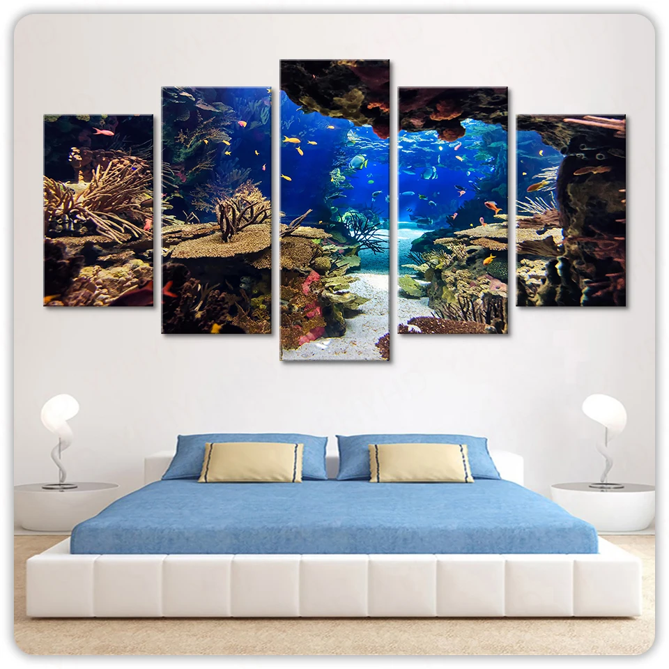 Modular Abstract Poster Canvas Art Wall Pictures 5 Panel Sea World Landscape For Living Room Home Decoration Painting
Modular Abstract Poster Canvas Art Wall Pictures 5 Panel Sea World Landscape For Living Room Home Decoration Painting
