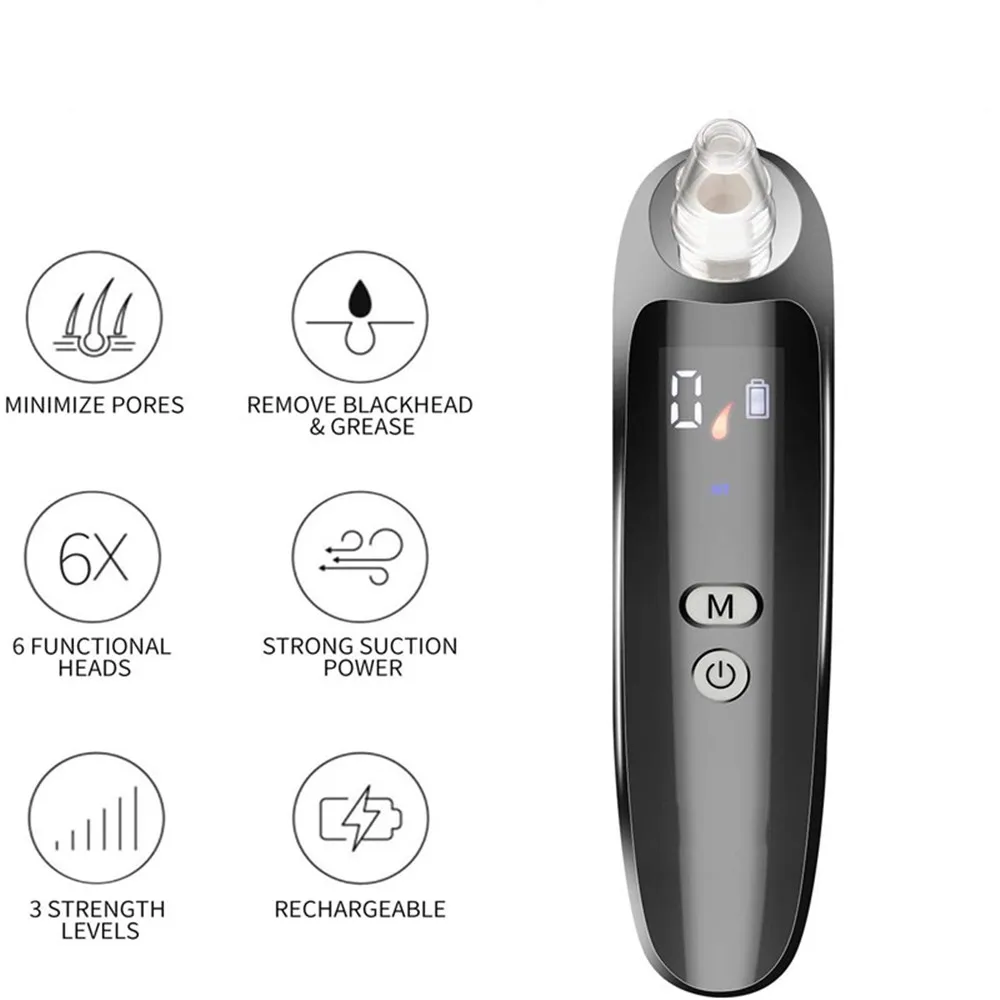 Blackhead Remover Face Deep Nose Cleaner Facial Diamond Beauty Clean Skin Tool Black Head Remover Acne Vacuum Suction Face
Blackhead Remover Face Deep Nose Cleaner Facial Diamond Beauty Clean Skin Tool Black Head Remover Acne Vacuum Suction Face