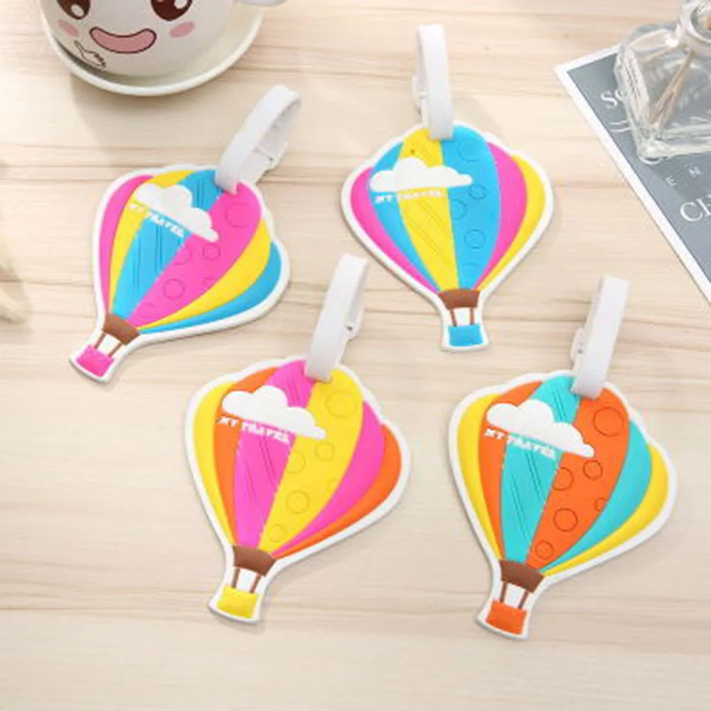 ISKYBOB Creative Cartoon Hot Air Balloon Glue Baggage Tag Silicone Tag Custom PVC Soft Rubber Suitcase Name ID Address Tags
ISKYBOB Creative Cartoon Hot Air Balloon Glue Baggage Tag Silicone Tag Custom PVC Soft Rubber Suitcase Name ID Address Tags