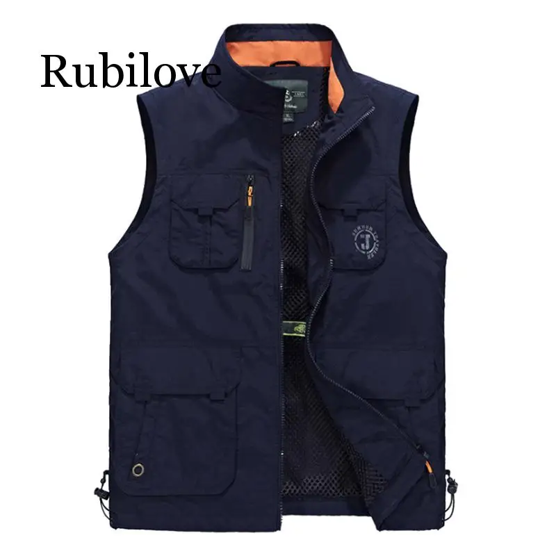 Summer Sleeveless Men Vest Multi pockets Photographer Vest Men Fashion Breathable Waistcoat Waterproof Vest chalecos para hombre
Summer Sleeveless Men Vest Multi pockets Photographer Vest Men Fashion Breathable Waistcoat Waterproof Vest chalecos para hombre