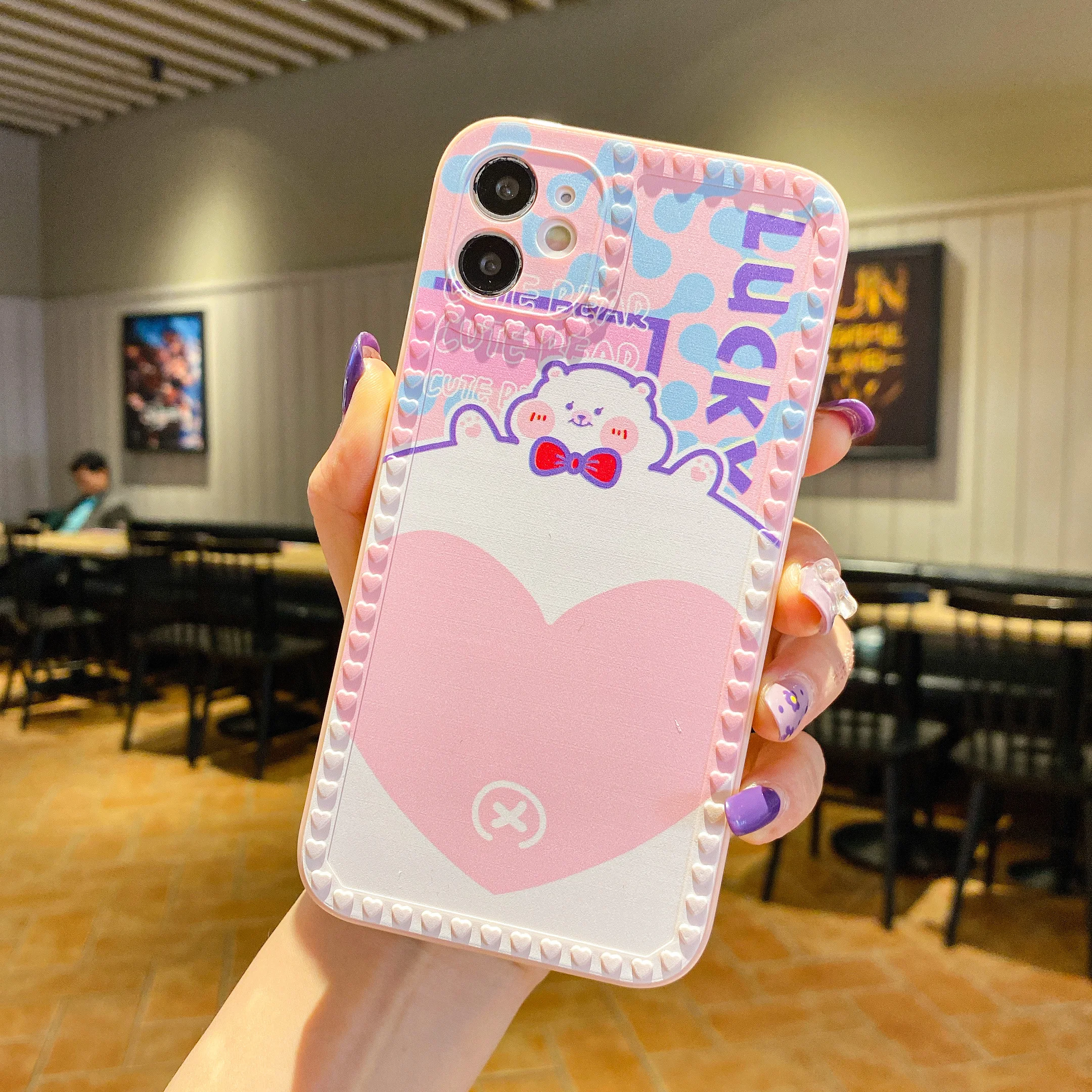 lovely cartoon silicone phone case for iPhone 11 Pro Max 12 Pro Max 12 mini X XR XS Max 6 Plus 7 Plua 8 Plus back cover 
lovely cartoon silicone phone case for iPhone 11 Pro Max 12 Pro Max 12 mini X XR XS Max 6 Plus 7 Plua 8 Plus back cover