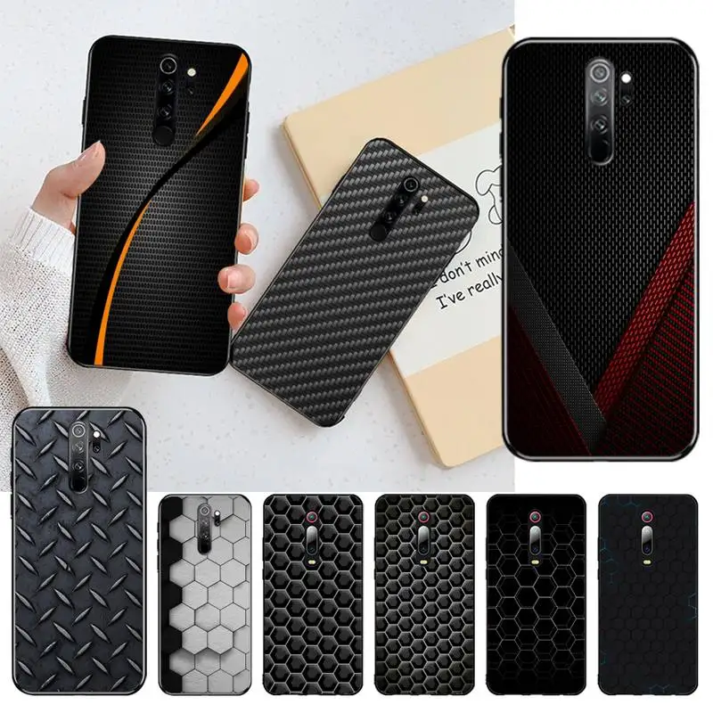 CUTEWANAN автомобильное углеродное волокно prin Bling Cute чехол для телефона Redmi Note 9 8 8T 8A 7 6