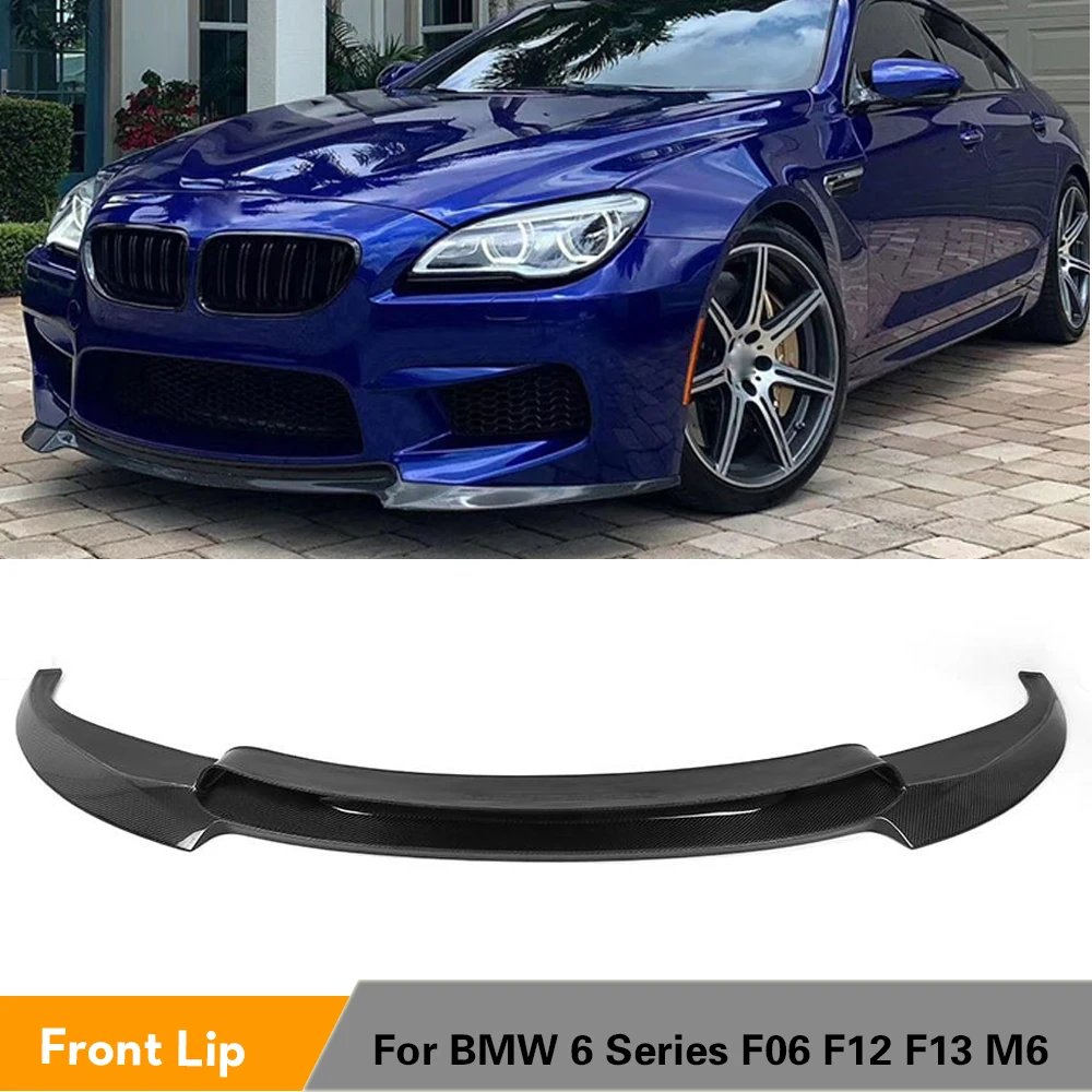 Углеродное волокно/FRP неокрашенные передний бампер спойлер для BMW F06 F12 F13 M6 база