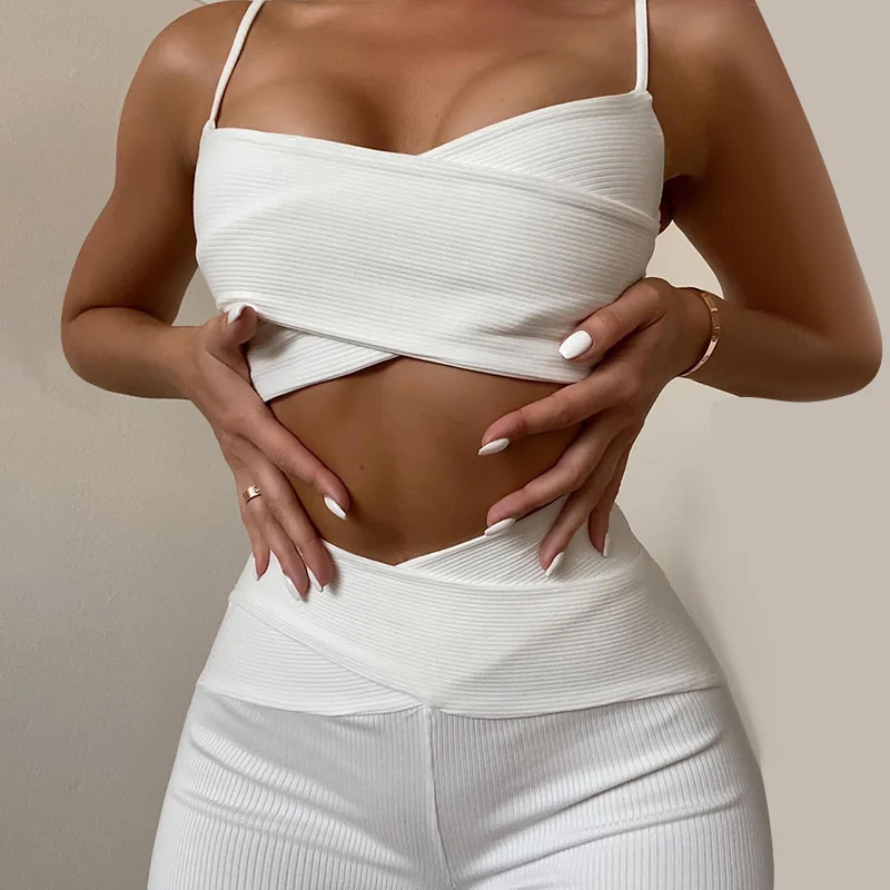 Autumn Sexy Two Piece Set Women Cami Crop Top And High Waist Skinny Pencil Pant Matching Sets Bandage Club Outfits White Black
Autumn Sexy Two Piece Set Women Cami Crop Top And High Waist Skinny Pencil Pant Matching Sets Bandage Club Outfits White Black