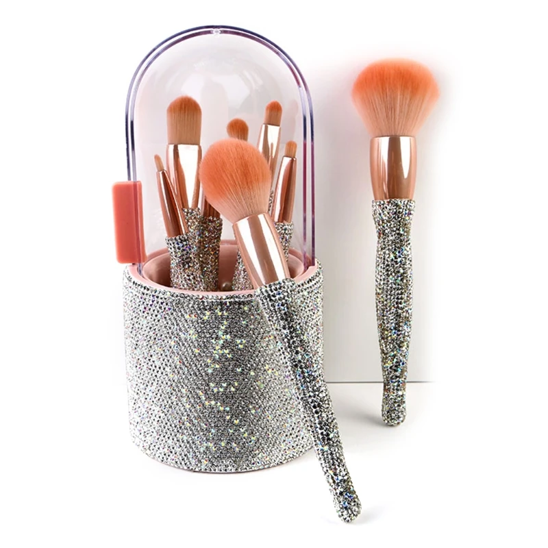8Pcs Makeup Brushes Synthetic Foundation Powder Concealers Eye Shadows Brush Set 
8Pcs Makeup Brushes Synthetic Foundation Powder Concealers Eye Shadows Brush Set