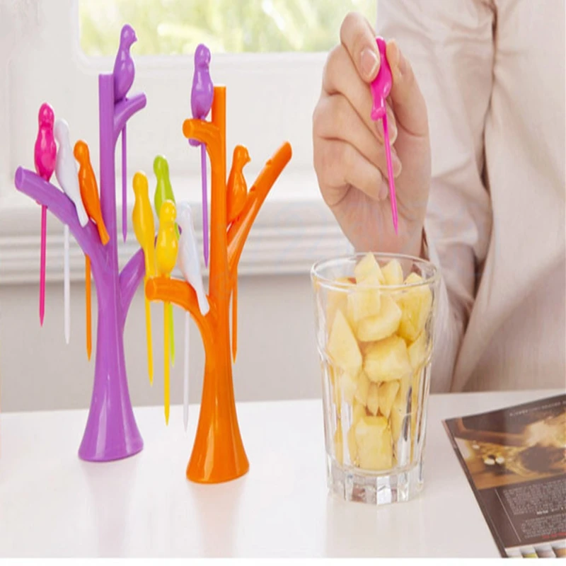 100pcs Vatican creative bird fruit fork cartoon fruit sign set children cute snack fork plastic fruit plug
100pcs Vatican creative bird fruit fork cartoon fruit sign set children cute snack fork plastic fruit plug