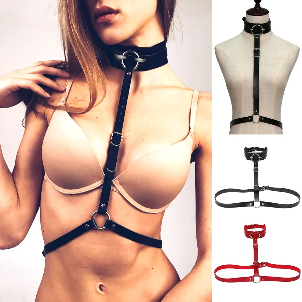 Women Leather Bra Harness Women Sexy Lingerie Erotic Gothic Suspenders Female Chest Harness Cage Bondage Body Straps Garters
Women Leather Bra Harness Women Sexy Lingerie Erotic Gothic Suspenders Female Chest Harness Cage Bondage Body Straps Garters