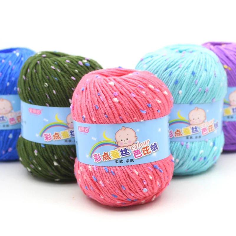 Baby Cotton Cashmere Yarn For Hand Knitting Crochet Worsted Wool Thread Colorful Eco-dyed Needlework Children's Thick Yarn Laine 
Baby Cotton Cashmere Yarn For Hand Knitting Crochet Worsted Wool Thread Colorful Eco-dyed Needlework Children's Thick Yarn Laine