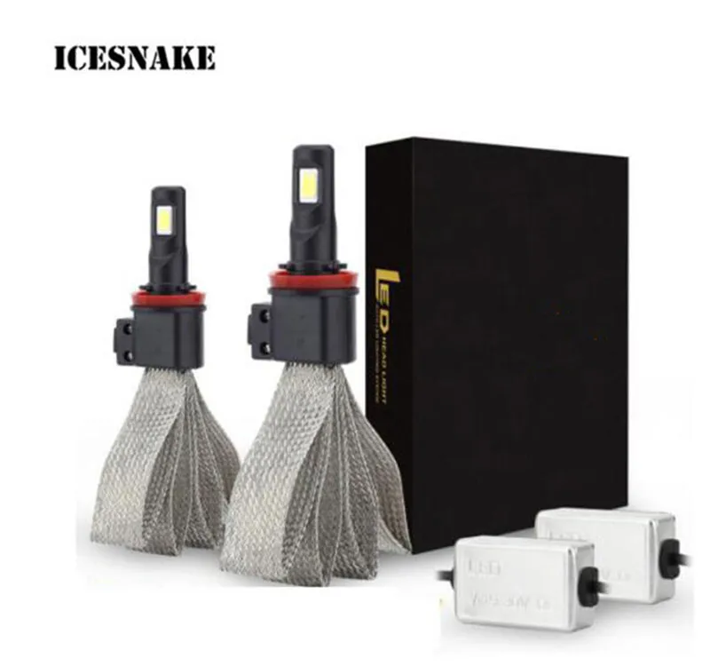 ICESNAKE 12V 55W 6000K 12000LM Lamp Auto Bulb Light S7 Car Headlight Bulbs LED H7 H4 9005 H11 H8 H9 HB1 H1 HB3 9006 9007 880 H27
ICESNAKE 12V 55W 6000K 12000LM Lamp Auto Bulb Light S7 Car Headlight Bulbs LED H7 H4 9005 H11 H8 H9 HB1 H1 HB3 9006 9007 880 H27