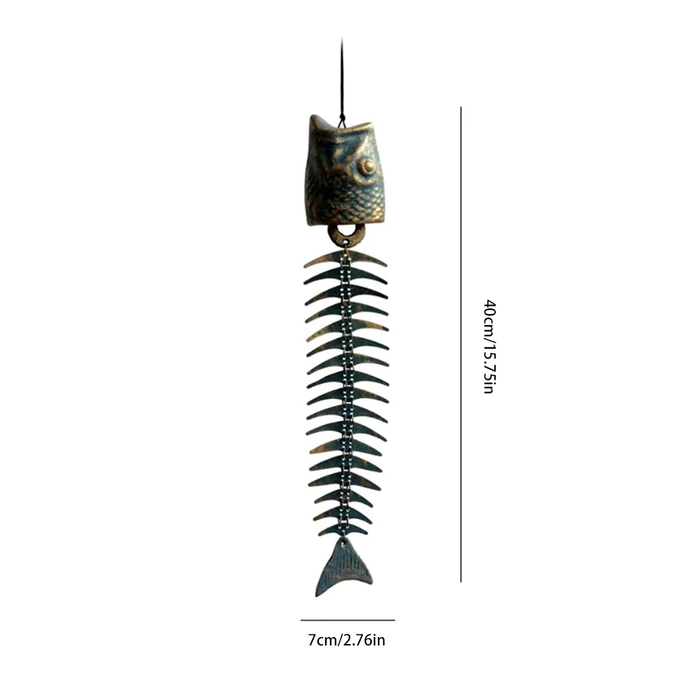 Wind Chime Metal Fishbone Retro Style Hanging Ornament Garden Decoration Outdoor Soothing Melody Nice Meaning Two Styles
Wind Chime Metal Fishbone Retro Style Hanging Ornament Garden Decoration Outdoor Soothing Melody Nice Meaning Two Styles