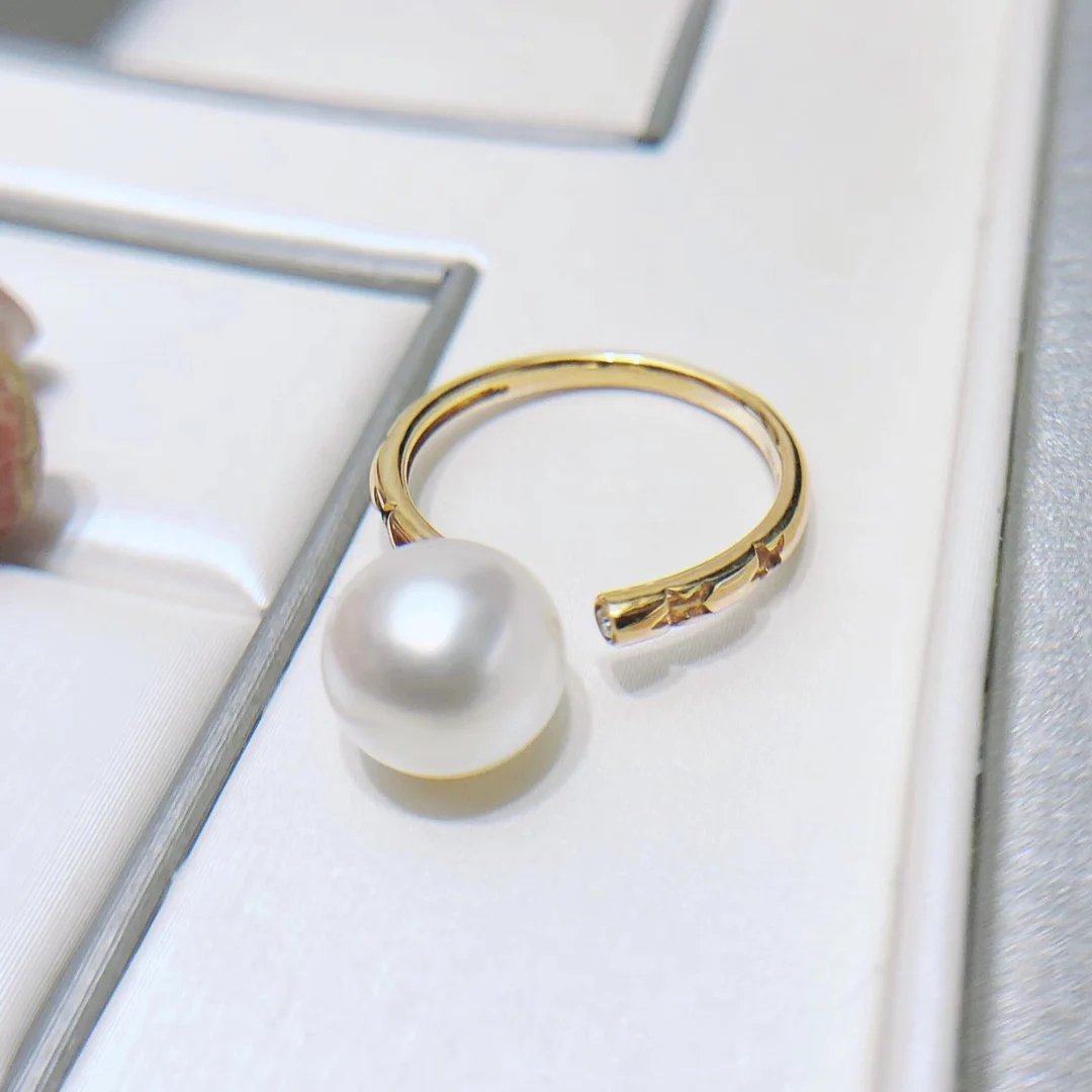 JY Pearl Ring Fine Jewelry Solid 18K Gold Round 8-8.5mm Natural Ocean Sea Water Akoya White Pearls Rings Japan Origin for Women
JY Pearl Ring Fine Jewelry Solid 18K Gold Round 8-8.5mm Natural Ocean Sea Water Akoya White Pearls Rings Japan Origin for Women