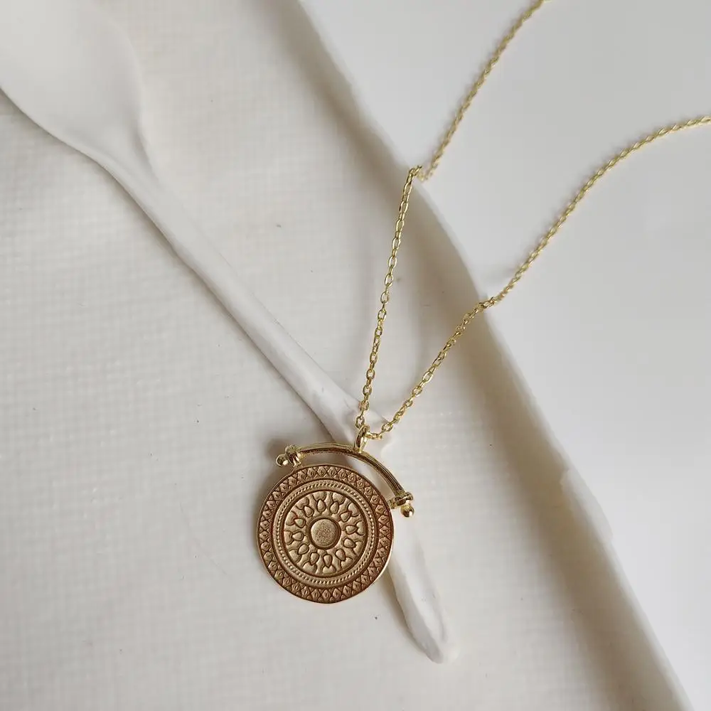 Amaiyllis 925 Sterling Silver Gold Coins Necklaces Pendants Silver 925 Clavicle Chain Pendant Necklaces Jewelry For Women Gift
Amaiyllis 925 Sterling Silver Gold Coins Necklaces Pendants Silver 925 Clavicle Chain Pendant Necklaces Jewelry For Women Gift